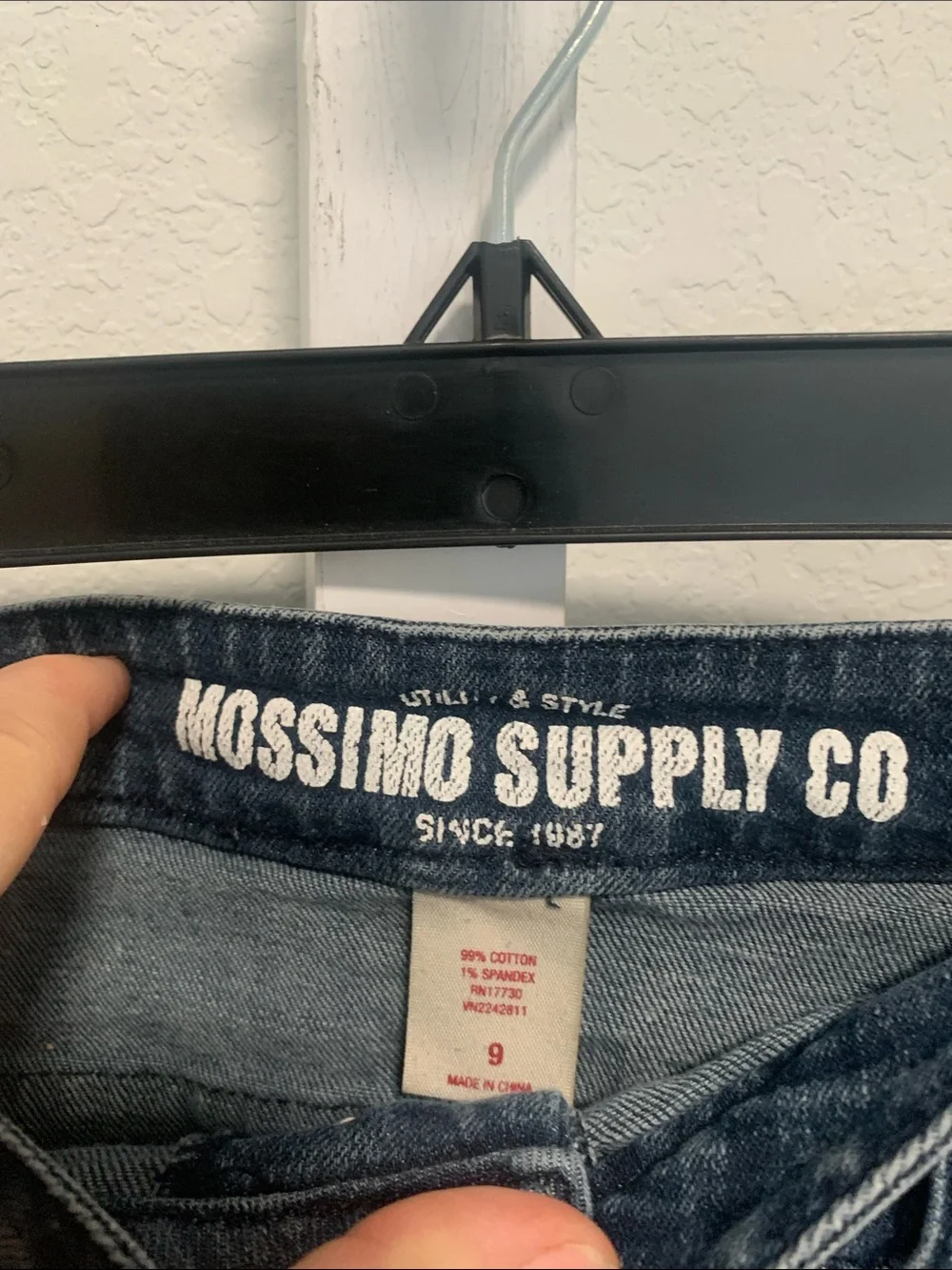 Y2K Mossimo High-Rise Dark Denim Roll-Cuff Shorts